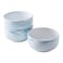 Yundu 28 Ounce Blue Marble Porcelain Bowls Ice Cream, Dessert, Cereal, Pasta Bowls, Microwave and Dishwasher Safe Bowls for Kitchen, Set of 3