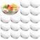 SZUAH 16 Pack Small Glass Bowls 4 Inch Small Bowls 6.5 OZ Prep Bowls Stackable Glass Bowls Serving Bowls for Dessert, Salad, Dips and Candy Dishes, Dishwasher Safe