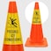 SmartSign &acirc;&euro;&oelig;Possible Icy Conditions&acirc;&euro; Bright Reflective Cone Message Sleeve, [Cone Not Included], Made in USA
