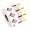 HMIS OSHA Hazardous Chemical Safety Data Stickers 1 x 2.5 inch SDS Chemical Safety Identifying MSDS Stickers with GHS Pictograms Decals for HMIS Hazard Compliant Secondary Containers 200pcs (Color3)