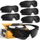 YENPK 6 Pack Tinted Safety Glasses Protective Eyewear, Safety Goggles Sunglasses for Men and Women, ANSI Z87.1+ Certified, Eyes Protection UV400 Anti Splash &amp; Scratch, Impact Resistant(Dark Grey Lens)