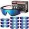 YENPK Safety Glasses for Men Women, ANSI Z87.1 Safety Glasses with UV Protection, Impact Resistant Tinted Safety Sunglasses