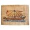 Egyptian Queen Hatshepsut, Punt Boat on Red Sea 18th Dynasty, Ancient Egyptian Boat Gifts, Handmade Papyrus Painting, 13x9 Inches
