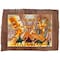 Ancient Egyptian Paintings Nefertiti Ankh, and Tutankhamun on Antiqued Papyrus, Brown Papyrus, Glow in Dark - 17x13 Inches