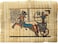 Pharaoh Ramses II on Chariot Battle of Nubia - Papyrus Egyptian Hand-Made Papyrus Painting - Egyptian D&Atilde;&copy;cor13x9 inches