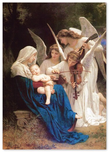&atilde;&euro;Made in Japan&atilde;&euro;&lsquo; Poster William Adolphe Bouguereau &acirc;&euro;&oelig;Song of Angels&acirc;&euro;16.53inch&Atilde;&mdash;23.38inch(A2)&iuml;&frac14;&oelig;fine Art Paper Print&iuml;&frac14;žPrint on a Thick Sheet of Paper Painting Wall Art