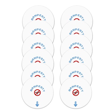 12 Pcs Glue Board Refills for Fruit Fly Traps, 4.3" Compatible with FVOAI M3, Katchy Midnight and Katchy Original Insect Traps