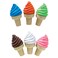 Raymond Geddes Ice Cream Shoppe Scented Erasers For Kids &amp; Sharpener (Pack of 24)