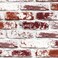 ReWallpaper 17.7in&Atilde;&mdash;23ft 3D Aged White Red Brick Peel and Stick Wallpaper Kitchen Backsplash Distressed Brick Wall Panels Industrial Exposed Brick Contact Paper Old Rustic Bulletin Board Paper Rolls