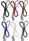 BILIONE Eyeglass Straps, 6 PCS Premium Leather Textured Braided Sunglass Necklace Chains, Eyewear Retainer for Men and Women, Glasses Cord Lanyard Around Neck for Kids