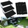 RV Steps Covers Rugs 3 Pack, 18" Inch Wide RV Camper Step Stair Covers, Wrap Camper Stair Rugs Radius Carpet with Spring Hooks, Black