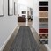 FREADEM Runner Rugs for Hallways, 2FT x 6FT Non Slip Kitchen Area Rug Entryway Runner Laundry Room Rug, 2-82 FT Indoor Outdoor Carpet Runners with Rubber Backing, Grey Stripe