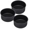 E-far 6 x 3 Inch Cake Pan Set of 3, Deep Stainless Steel Small Round Cake Pans Tin for Baking Birthday Wedding Layer Cakes, Stainless Steel Core &amp; Non-toxic Nonstick Coating, Deep &amp; Straight Side