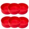 saphe 4 Inch round Cake Pans (6 Pack) - Non-Stick Mini Round Baking Pans, Silicone Cake Molds for Small Layer Cakes and Desserts