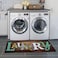 Lacomfy Wood Printed Laundry Room Mat Rug Non-Skid Rug Carpet Farmhouse Washhouse Mat Rubber Runner Rug Bathroom Rug 20 x48 inch