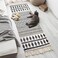 USTIDE Ultra Long Cotton Area Rug with Tassel Hand Woven Printed Rug Kitchen Runner Washable Mat Entryway for Bedroom, Kitchen, Laundry Room (2.3ftx6ft, Black and Cream)