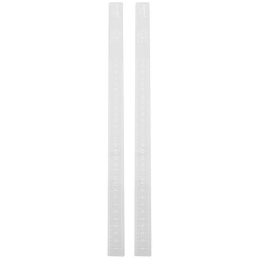 PRETYZOOM 2pcs Dough Rolling Strips, 4mm Clear Measuring Dough Strips, Plastic Rolling Pin Guides for Dough Thickness, Pastry Ruler for Fondant, Cookies