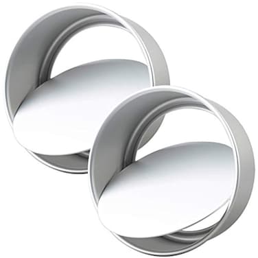 Tosnail 2 Pack 9" x 3" Round Aluminum Cake Pan with Removal Bottom