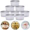 HomeMall 4 Inch Aluminum Round Cake Pan, 8 Pieces Non-stick Mini Cake Baking Pan - Layer Baking Round Cake Pans Set for Home Kitchen DIY Baking Tools Supplies