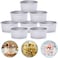 HomeMall 4 Inch Aluminum Round Cake Pan, 8 Pieces Non-stick Mini Cake Baking Pan - Layer Baking Round Cake Pans Set for Home Kitchen DIY Baking Tools Supplies
