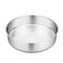 P&amp;P CHEF 9&Acirc;&frac12;-inch Round Cake Pan, Stainless Steel Bakeware Cake Pan, Easy Releasing &amp; Cleaning, Oven &amp; Dishwasher Safe, Round/Sliver