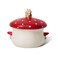 RESVUGA Large Soup Bowl, Double Mushroom Handle &amp; Mushroom Lid - Safety Matt Ceramics 32 oz Noodles Bowls, Use for Stew, Salad, Porridge &amp; More.