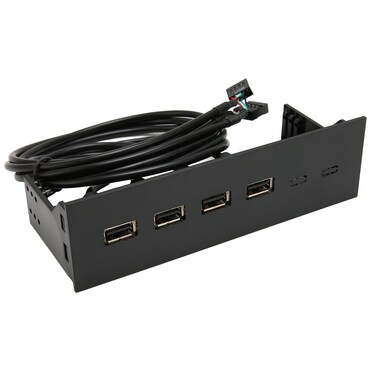 USB 2.0 Front Panel Hub, 5.25 Front Panel 4 Port USB Port Optical Drive Front Panel, Computer Expansion Board for PC Computer Case