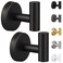 Mdvora 2/4/8 Pack Towel Hooks, Robe Hook, Bathroom Coat Hook Wall Mounted, SUS304 Stainless Steel Bathroom Hooks, Towel Hook for Bedroom Kitchen Hotel Office(2 Pack Matte Black)