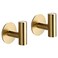 XUANHEY Adhesive Hooks, Bathroom Towel Hooks 2 Pack Shower Hooks Heavy Duty Rostfreier Stahl Wall Hooks for Bathroom Bedroom Door Rustproof Waterproof for Coat Towels Robe Keys Bath Towel (Gold 2PC)