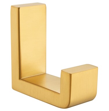 Angle Simple Towel Hook Brushed Gold, 304 Stainless Steel L Shape Bathroom Hook, Robe Coat Hook