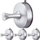 DGYB Suction Cup Hooks for Shower Set of 4 Hand Towel Hooks for Bathrooms Brushed Shower Hooks for Inside Shower Stainless Suction Bathroom Hooks for Towels 11 Lb Removable Wall Hooks for Hanging