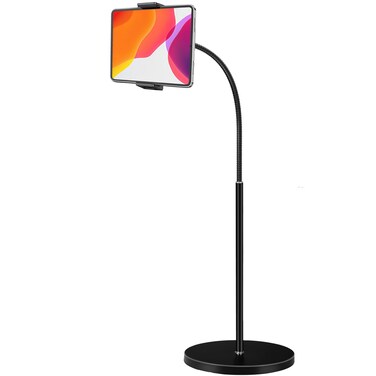 ASWINN Tablet Floor Stand, Gooseneck 62" Height Adjustable Tablet Stand Floor with 360&Acirc;&deg; Rotating Floor Stand Compatible with iPhone,Tablet,Kindle and All 4.5-12.9 Inch Tablet and Phone