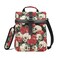Insulated Lunch Bags Women Men, Skull and Flower Portable Reusable Thermal Meal Tote Cooler Bag Organizer, Adjustable Shoulder Strap, Handle
