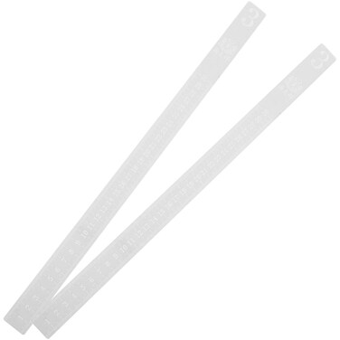 CALLARON 2Pcs Measuring Dough Strips 3mm Rolling Pin Guide Sticks Thickness Acrylic Baking Rulers Dough Levelers for Cookies Pies Baking