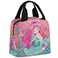 cfpolar Lunch Bags for Women Girls Pink Mermaid Insulated Lunch Box Reusable Cooler Lunch Tote for Picnics, Travel, Office Lunches, Schools, Beaches, Hiking, Fishing