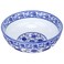 Kichvoe 7Inch White And Blue Porcelain Bowls Ceramic Noodle Bowl Large Soup Bowls Kitchen Food Serving Bowl