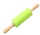 Green Rolling Pin, 9 Inch Silicon Rolling Pin with Wooden Handle for Kneading the Dough of Baking Bread, Pizza, Cookie, Noodles (green, 9 inch)