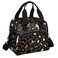 Black Gold Leopard Cheetah Insulated Lunch Bag for Women Men Adult Lunch Tote Bag with Shoulder Strap Reusable Lunch Box Large Containers Thermal Cooler Bag for Work School Picnic Lightweight Handbag