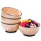 Swlthwen Ceramic Rice Bowl Set 4 small bowls for Rice Soup Dessert Side Dishes Ice Cream - Scandinavian Style Bowl Set, Microwaveable Dishwasher Safe - 4.5 Inches (Beige)