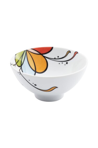 Nethan by MinhLong Premium Porcelain Ceramic Rice/Soup Bowl Set of 6 (Balloon)