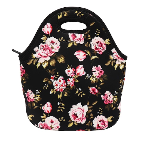 Aiphamy Neoprene Lunch Bag for Kids, Insulated Lunch Box Tote for Women Men Adult Teens Boys Teenage Girls Toddlers, Black