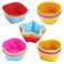 Reusable Silicone Cupcake Baking Cups 12 Pack, 2.75 inch Silicone Baking Cups, Reusable &amp; Non-stick Muffin Cupcake Liners for Party Halloween Christmas (Pack of 30,Multicolor,5 styles)