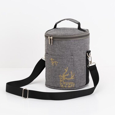 Lunch Bag Lunch Box for Women,Reusable Insulated Lunch Tote Bag,Keep Warm and Fresh,Leakproof Lunch Tote Large Capacity,Cooler Bag Lunch Container for Work/Office/Picnic/Travel (grey)