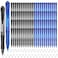 deegtran Pens Bulk, 100 Pack No Bleed Black &amp; Blue Ink Click Pens with Soft Grip, Wholesale Retractable Ballpoint Pens for Office School, Medium Point Smooth 1.0MM