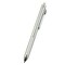 YUNCHUN 4 In 1 Multicolor Ballpoint Pen+Pencil Multifunction Pen for Writing Retractable 0.5mm Mechanical Pencil, Refillable Medium Point Journaling Pen with 3 Color, Gift Set for Men &amp; Women, Silver