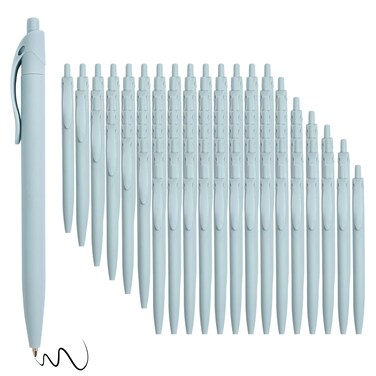 Wiaziert BallPoint Pens, 100 Pack (BLACK Ink),Bulk Pens, Blue Barrel,Click Pens for Office Home and School, Retractable Ballpoint Pens, Medium Point, 1.00MM (Blue)