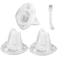 Replacement Filter for Black and Decker VF110 Dustbuster, Ancable 3-Pack Vacuum Filters with Brush Fits Model CHV1410L CHV9610 CHV1210 CHV1510 CHV1410 CHV1410B BDH2000L, Replaces Part 90558113-01