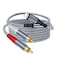 QIMIAOUS [MFi Certified] 10.5FT Lighting to RCA Cable Audio Aux Adapter, 2-Male Y Splitter Audio Cord Compatible with iPad, iPhone 13 Pro for Amplifier, Car, Home Theater, Speaker and More