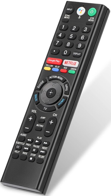 Gvirtue Voice Remote RMF-TX310U for Sony TV, Replacement Control for Sony Bravia Remote, for Sony Bravia OLED LED 4K 8K UHD Smart Android/Google TV, with Netflix, Google Play Buttons