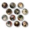 KROYSEA 12 Pcs Glass Fridge Magnets Cute Cat Decorative Refrigerator Magnets for Kitchen, Office Whiteboard, Cabinet, and Dishwasher